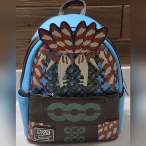 NWT Disney Parks Black Panther Wakanda Forever Loungefly Marvel Mini Backpack